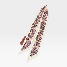 Loro Piana Riserva San Nicolò tie band in silk with a floral motif