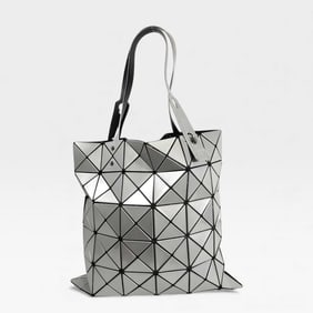 ISSEY MIYAKE Silver and Black Baobao Tote Bag
