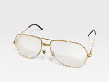 Cartier Gold-Tone Aviator Eyeglass Frames