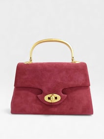 Incredible Vintage Givenchy Suede Top Handle Bag
