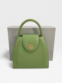 Givenchy Mini Antigona Cube bag in almond green leather with box