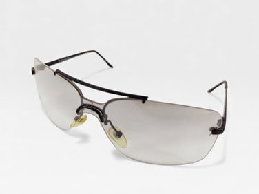 Dior 47 92T Rimless Shield Sunglasses