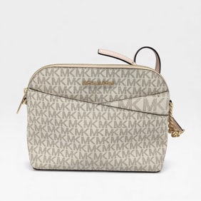 Like New Michael Kors MK Logo Shoulder Bag