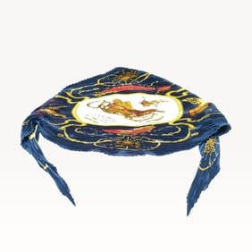 Hermès Silk Scarf Pleated 'Springs' with Box and Tag