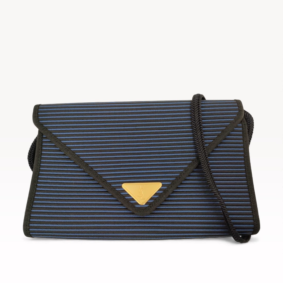 Vintage YSL Yves Saint Laurent 2-way Black and Blue Bag (1 of 10)
