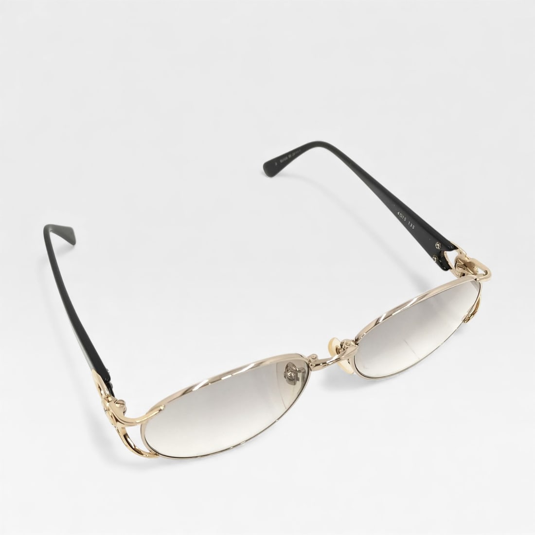 Vintage YSL Yves Saint Laurent Sunglasses Black Acetate with Pouch (1 of 8)