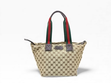 Gucci GG Monogram Canvas Sherry Line Tote Bag