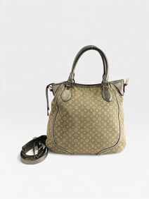 Louis Vuitton Mini Lin Besace Angele bag in Platine monogram canvas