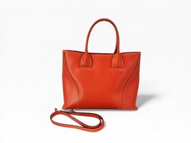 Loewe Red Leather Tote Bag 35cm size