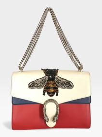 Gucci Dionysus Shoulder Bag With Bee Embellishment