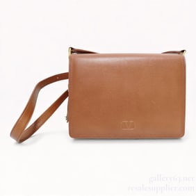Valentino Garavani Brown Leather Shoulder Bag