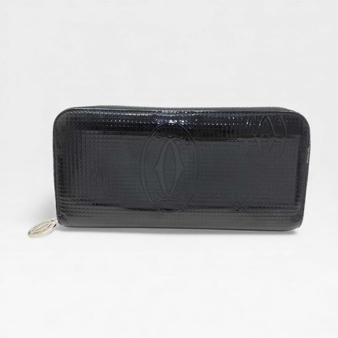 Cartier Happy Birthday Round-Zip Long Wallet, Patent Leather (1 of 11)