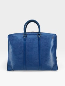 Louis Vuitton Epi Leather Porte Documents Voyage brief in blue