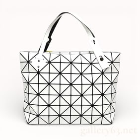 Issey Miyake Bao Bao White Crystal Gloss Mini Handbag