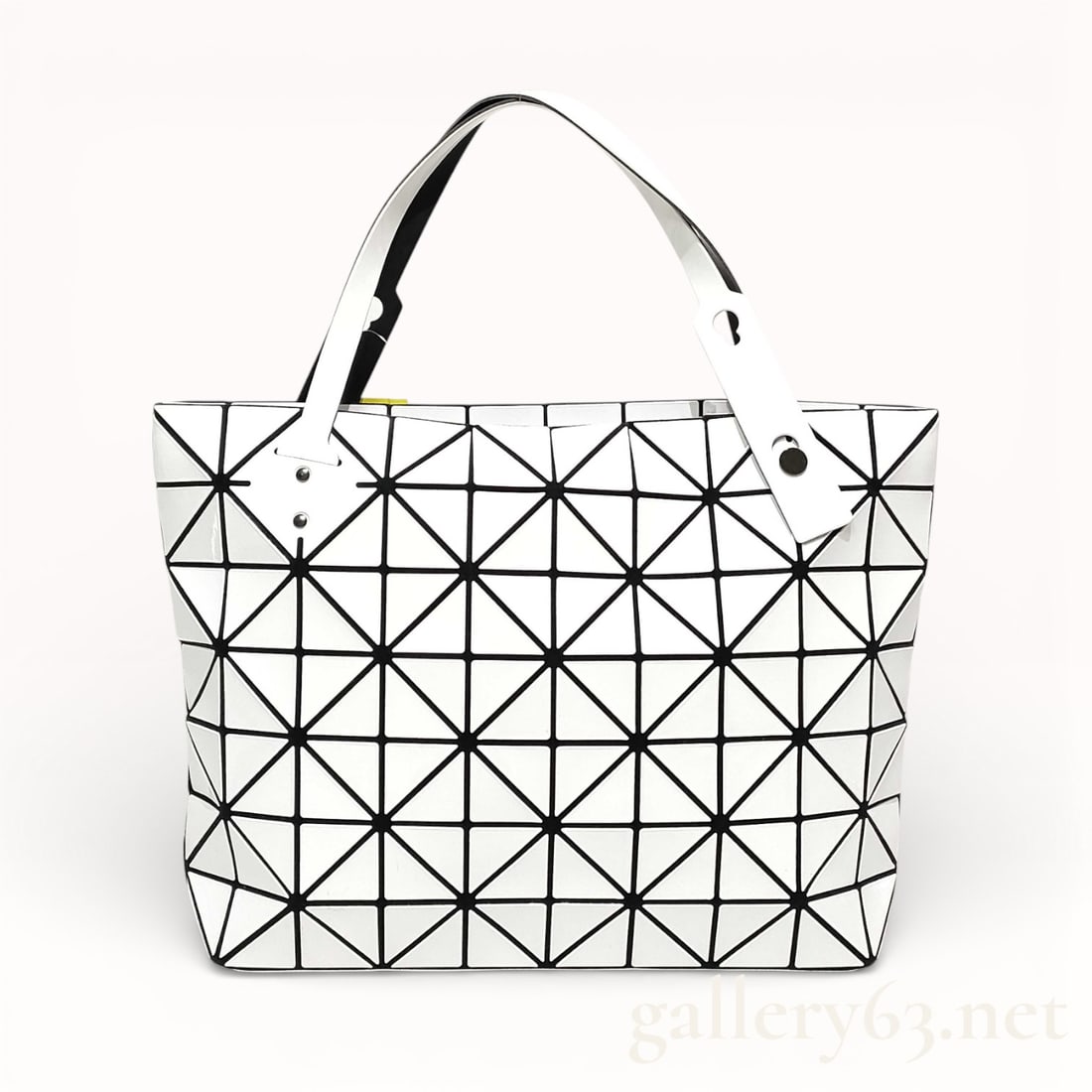Issey Miyake Bao Bao White Crystal Gloss Mini Handbag (1 of 11)