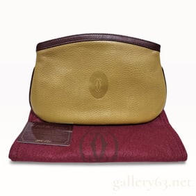 Vintage Cartier Leather Pouch w/Dust Jacket and COA Card