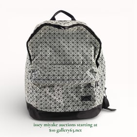 Issey Miyake Bao Bao Gray Daypack Reflector Backpack