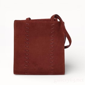 Vintage Yves Saint Laurent Suede Leather Bag Tote