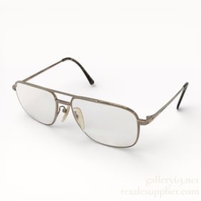 BURBERRY Full-Rim Teardrop Silver Sunglasses