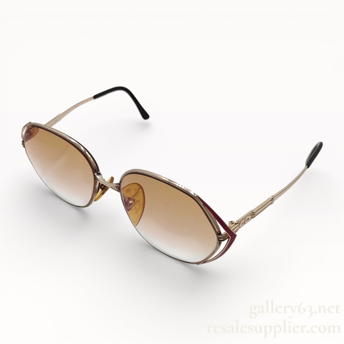 (10853_0712) ‚óÜDior Christian Dior 2302 Brown Sunglasses and Glasses: Authentic