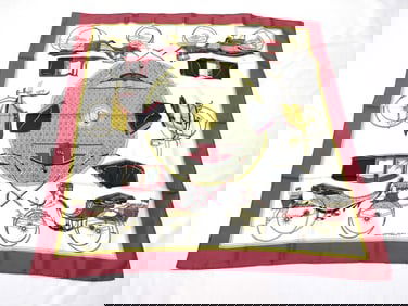 Hermès Les voitures à transformation Silk Carre 90