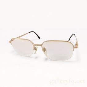 Vintage Rare Burberry Gold Eyeglasses