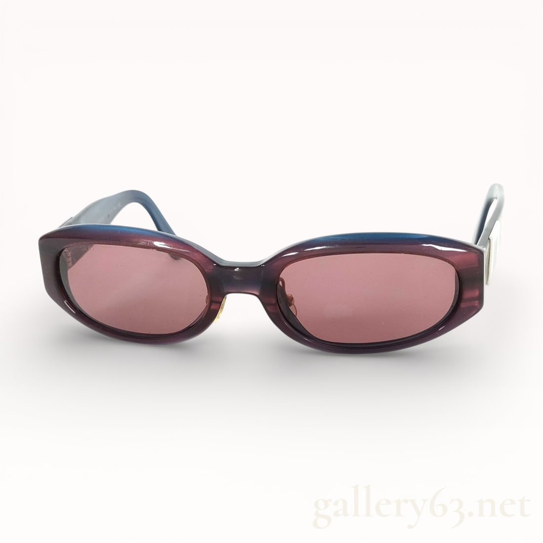 Bulgari Translucent Dark Acetate Sunglasses: Authentic Bulgari translucent maroon acetate sunglasses with rose tinted lens and silver BVLGARI square logo on temples. 822.585 53/19 135