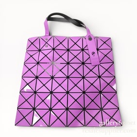 Issey Miyake BAO BAO Purple PVC Tote Bag