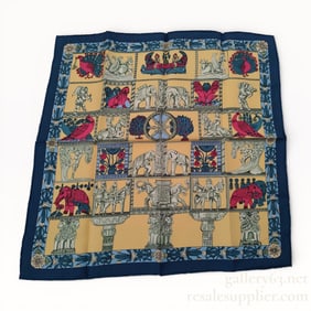 Hermès "Torana" silk scarf 45cm