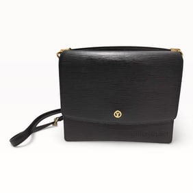 Louis Vuitton Grenelle Black Epi Leather Shoulder Bag