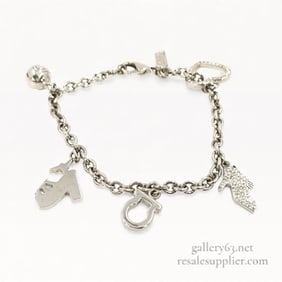 Salvatore Ferragamo Rhinestone Bracelet 7 in.