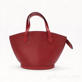 Louis Vuitton Red Epi Leather Saint-Jacques Shoulder Bag