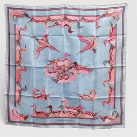 Hermes "La Mare aux Canards" Silk Scarf 90CM w/Tag
