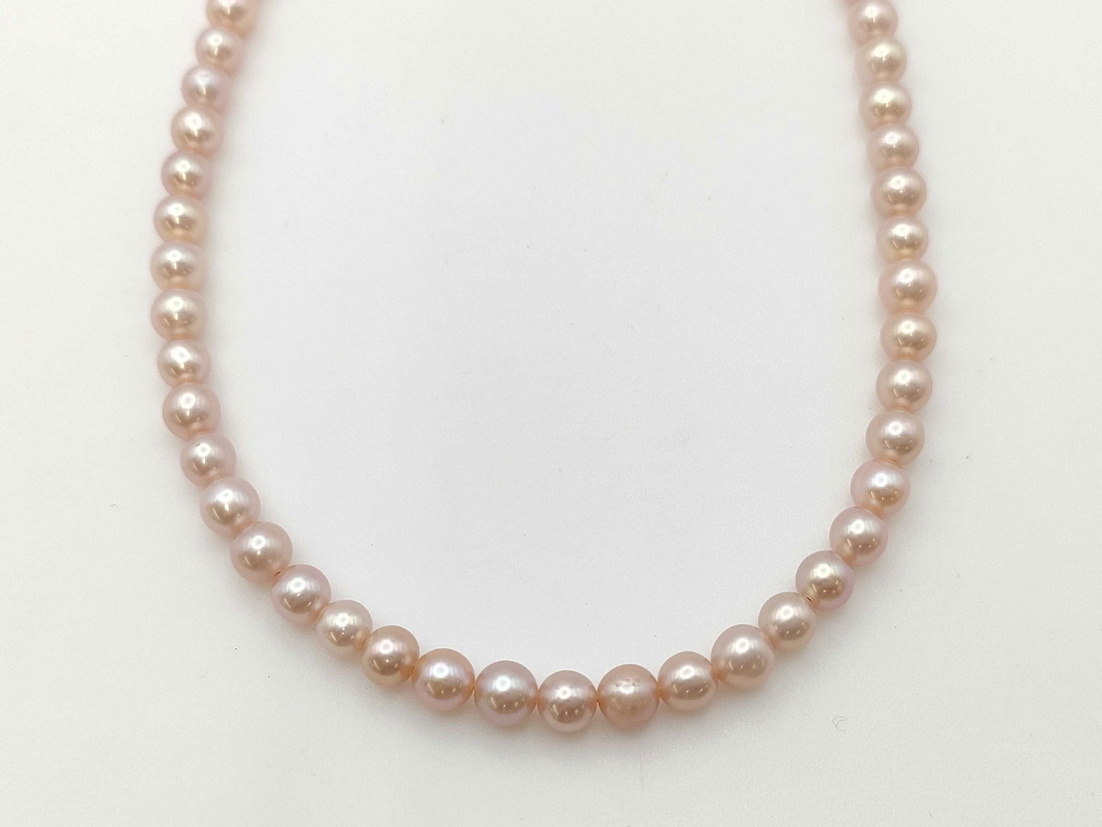 Pink Freshwater Pearl Necklace 4.5-5mm (1 of 6)