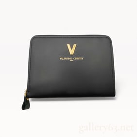 Valentino Black Leather Purse