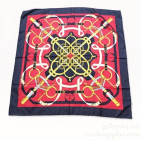 Hermès "Eperon d'Or" (Golden Spur) Silk Carre 90