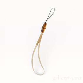 Gucci Bamboo and Leather Keychain Strap