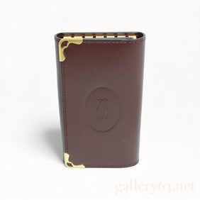 Vintage Cartier Leather Key Pouch with COA Card