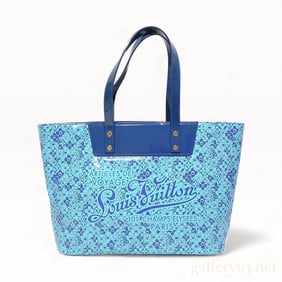 RARE BLUE Louis Vuitton Takashi Murakami Cosmic Blossom Tote M93161