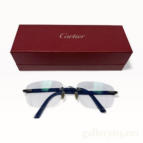 Cartier Rimless C Motif Sunglasses with Box