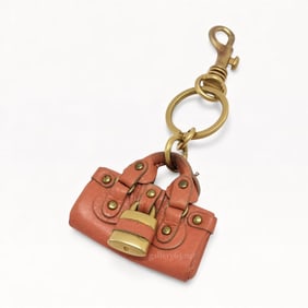 RARE Chloe Paddington Leather and Bronze Charm