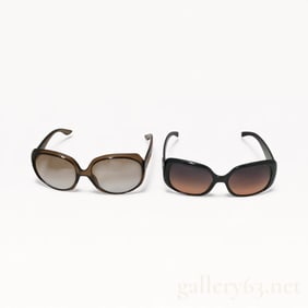 Dior and Tory Burch Sunglasses Set of Two with Case