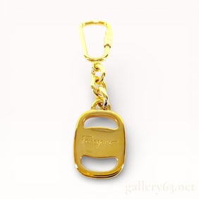 Salvatore Ferragamo Keyring Gold Gancini