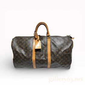 Louis Vuitton Monogram Keepall 55 Boston Bag