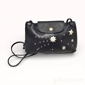 Le Pliage Cuir Etoile Star Leather Satchel