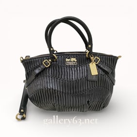 Coach Madison Gathered Leather 2-Way Handbag