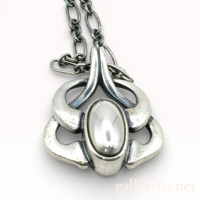 Georg Jensen Year 2006 Heritage Necklace in Sterling Silver 18"/45cm