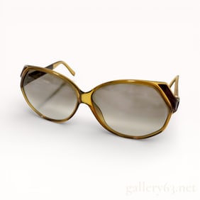 Christian Dior Vintage Oversized Amber Lenses Optyl Frame