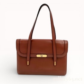 Vintage Christian Dior Leather Shoulder Bag