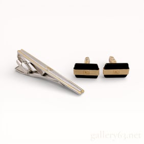 S.T. Dupont Tie Clip & Dior Cufflinks